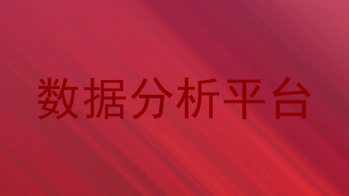数据分析平台