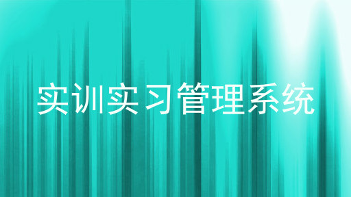 实训实习管理系统