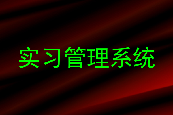 实习管理系统