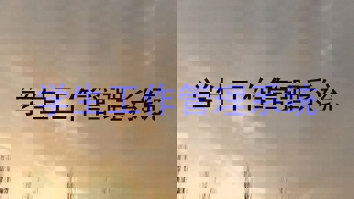 学生工作管理系统