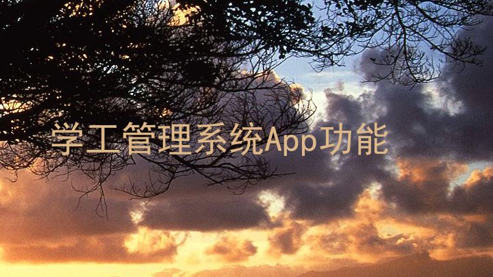 学工管理系统App功能