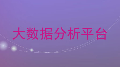 大数据分析平台