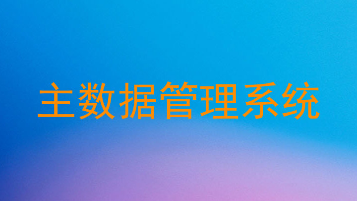 主数据管理系统