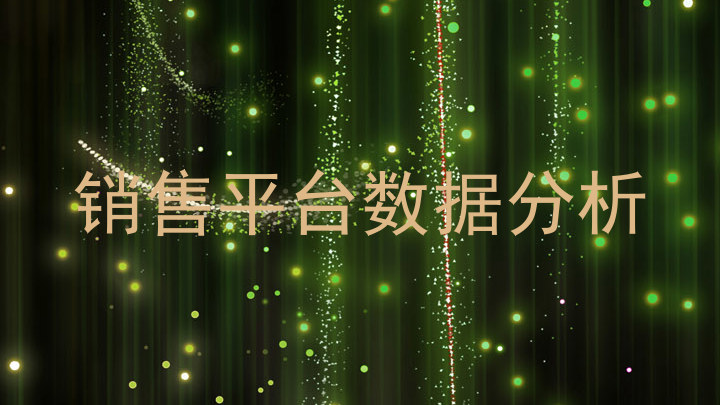销售平台数据分析