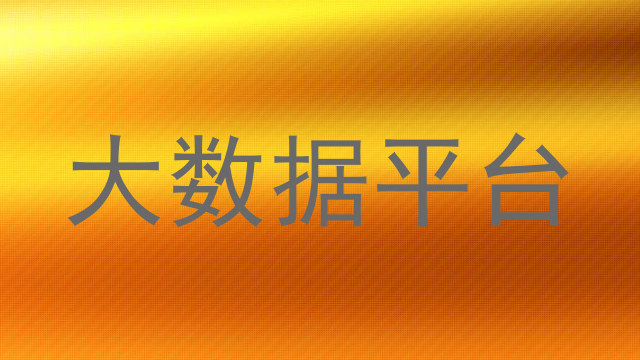 大数据平台