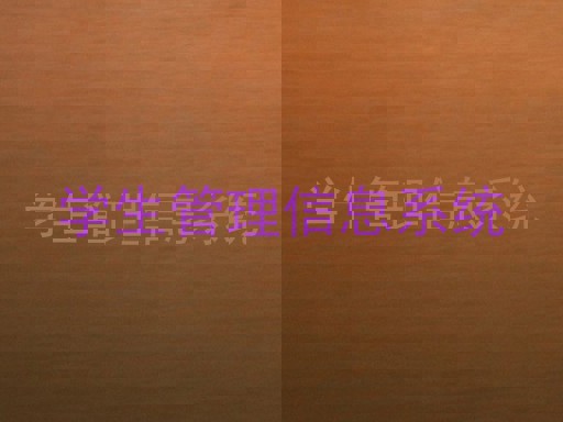 学生管理信息系统