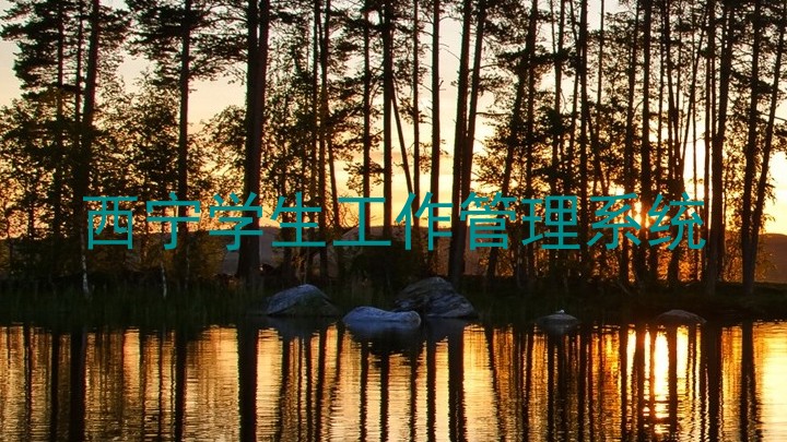 西宁学生工作管理系统