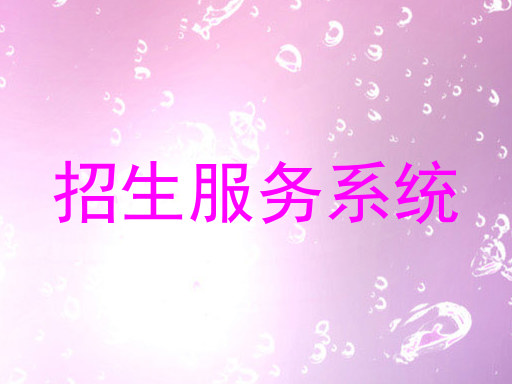 招生服务系统