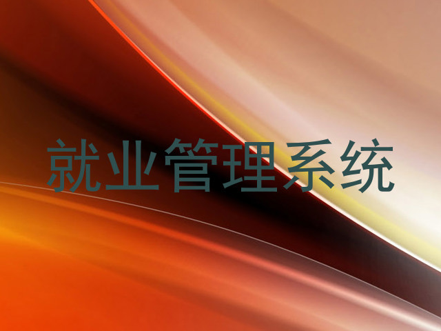 就业管理系统