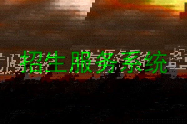 招生服务系统
