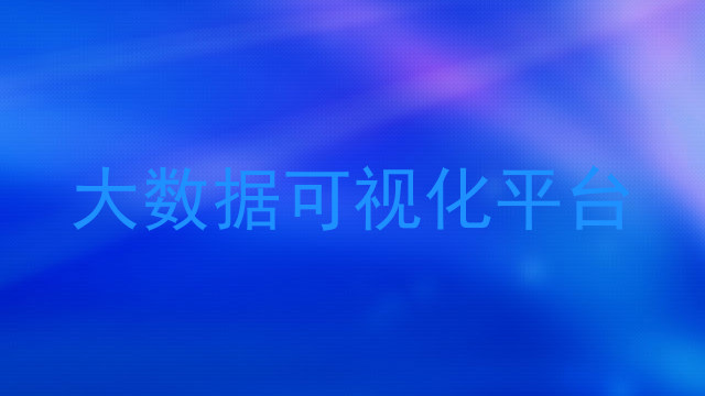 大数据可视化平台
