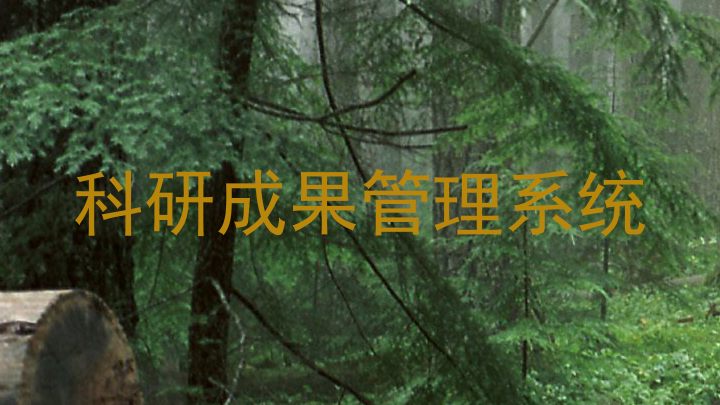科研成果管理系统