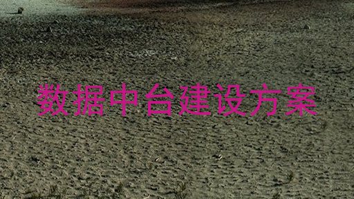 数据中台建设方案