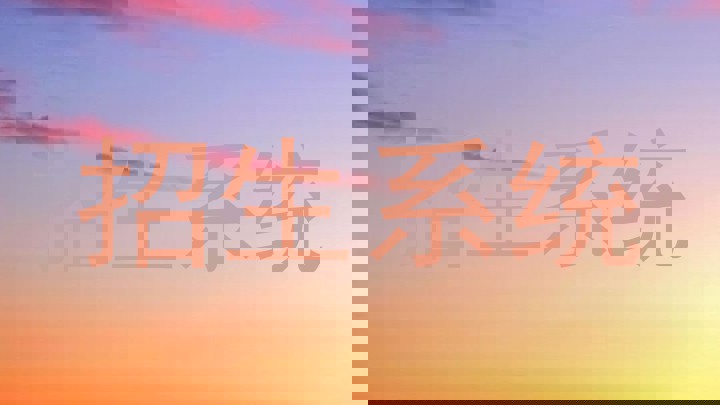 招生系统