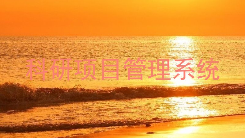 科研项目管理系统