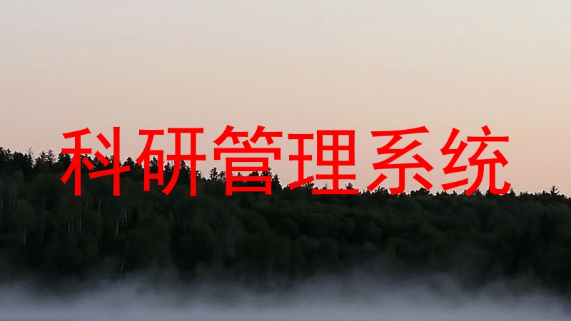 科研管理系统