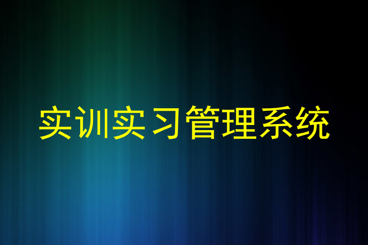 实训实习管理系统
