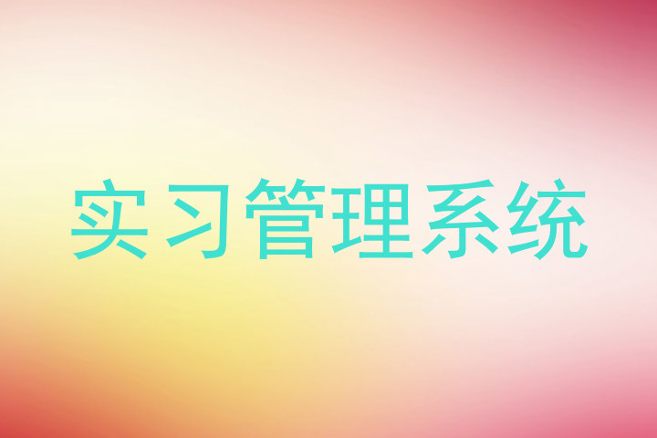 实习管理系统