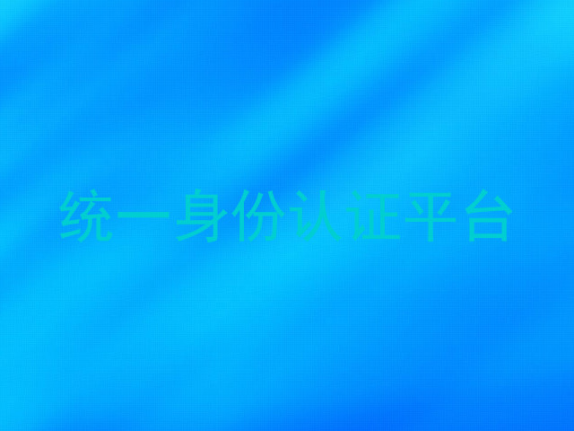 统一身份认证平台