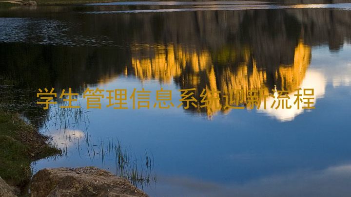 学生管理信息系统迎新流程