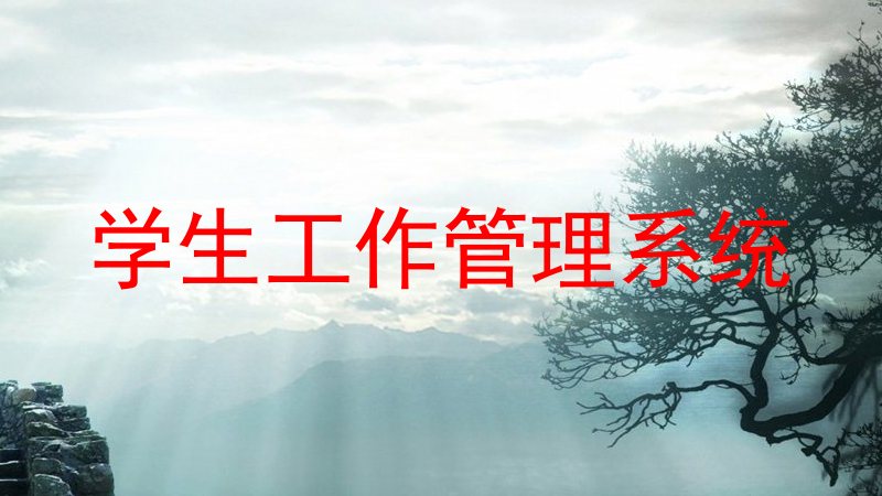 学生工作管理系统