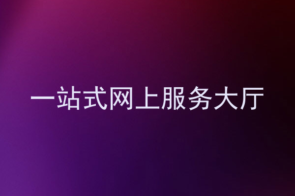 一站式网上服务大厅