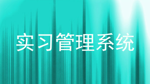 实习管理系统