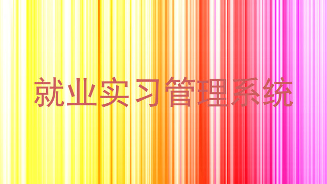 就业实习管理系统