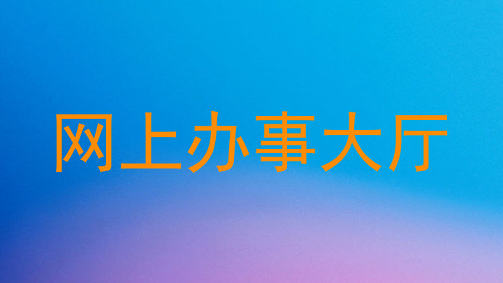 网上办事大厅