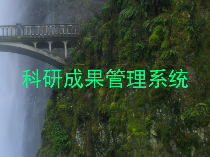 科研成果管理系统