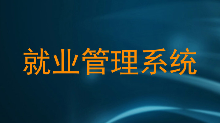 就业管理系统