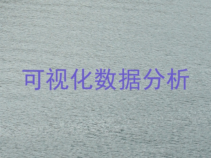可视化数据分析