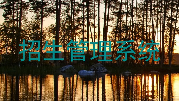 招生管理系统