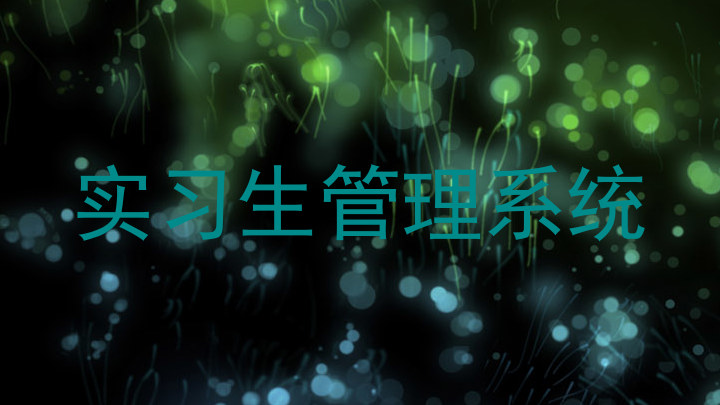 实习生管理系统