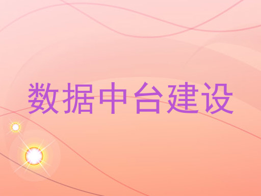 数据中台建设