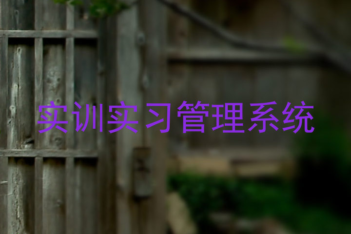 实训实习管理系统