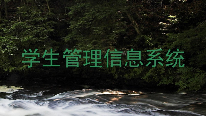学生管理信息系统