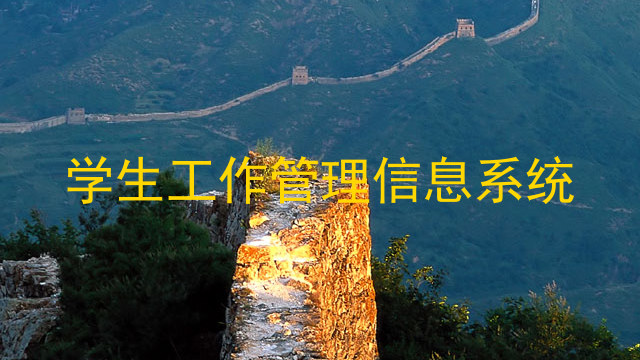 学生工作管理信息系统