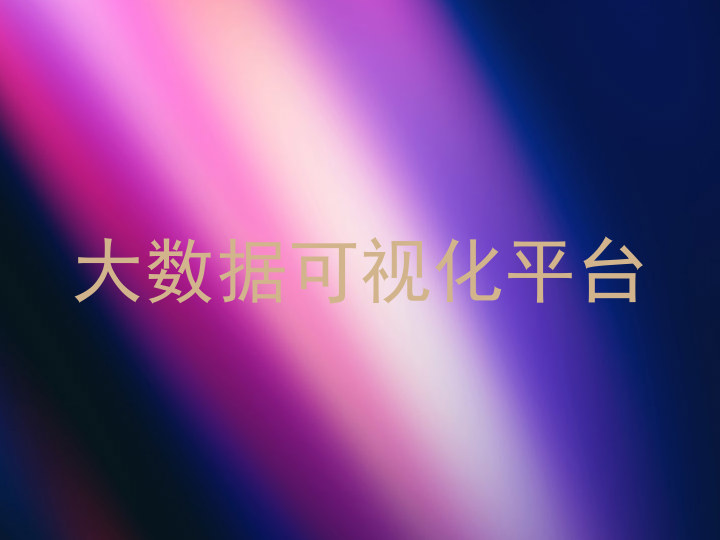 大数据可视化平台