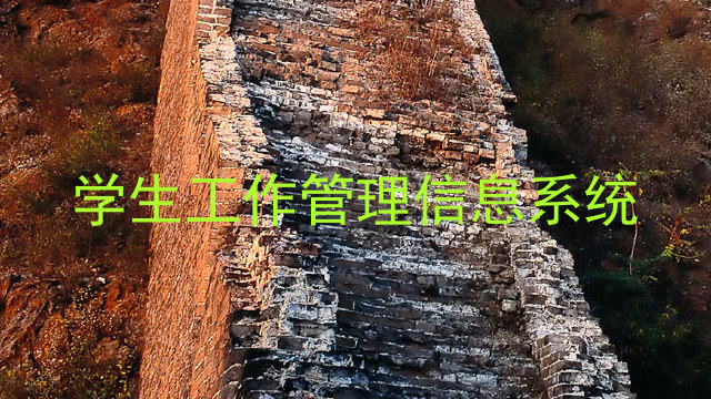 学生工作管理信息系统