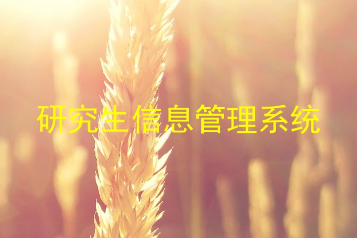 研究生信息管理系统