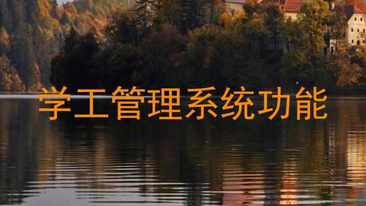 学工管理系统功能