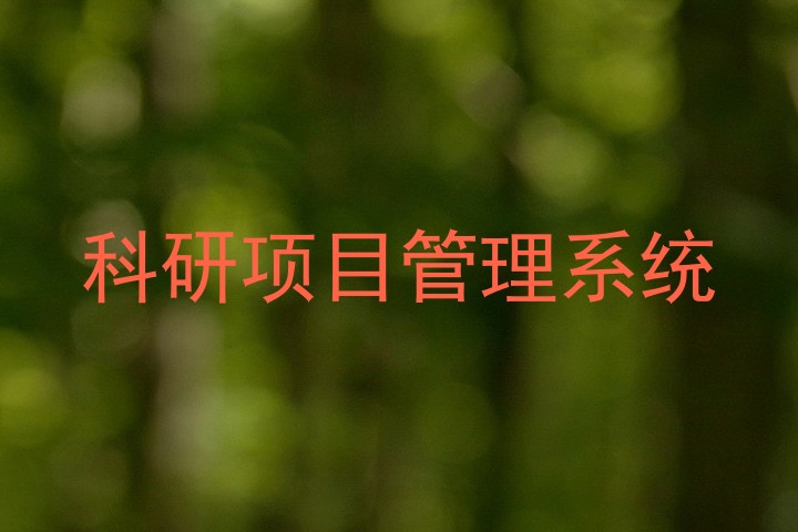 科研项目管理系统