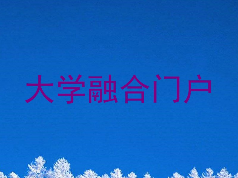 大学融合门户