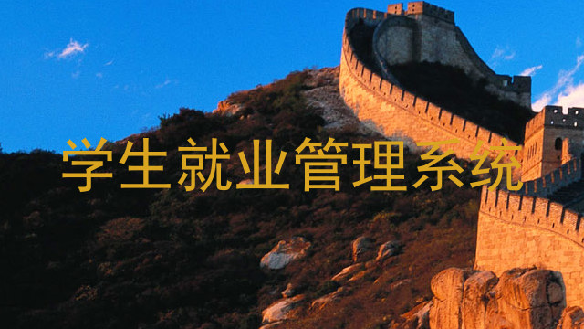 学生就业管理系统