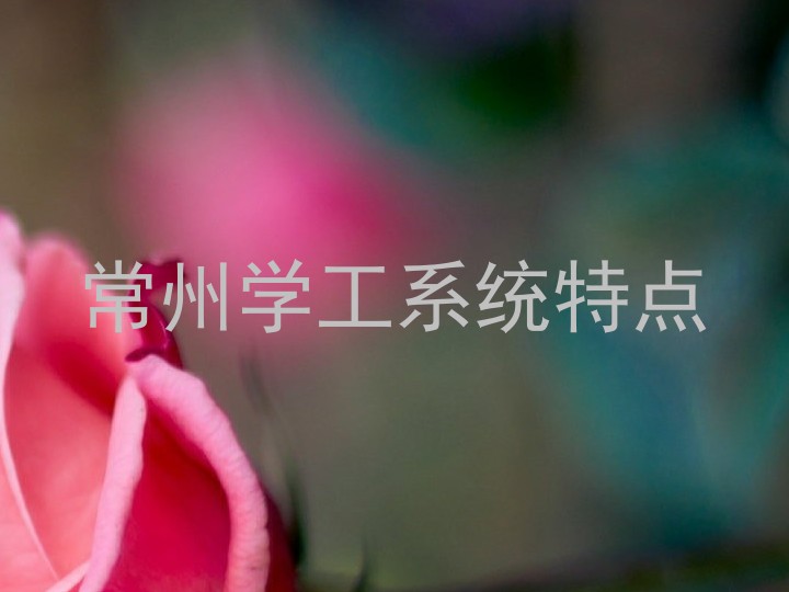 常州学工系统特点