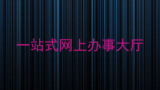 一站式网上办事大厅