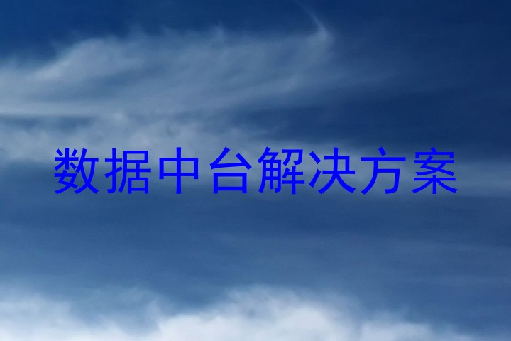 数据中台解决方案
