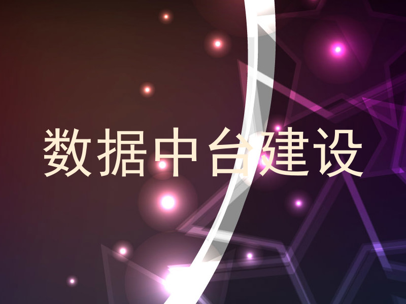 数据中台建设