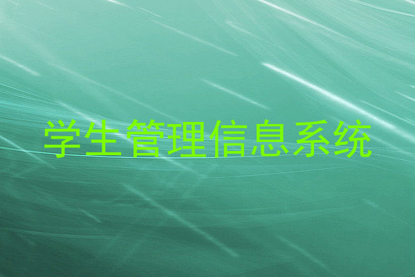 学生管理信息系统